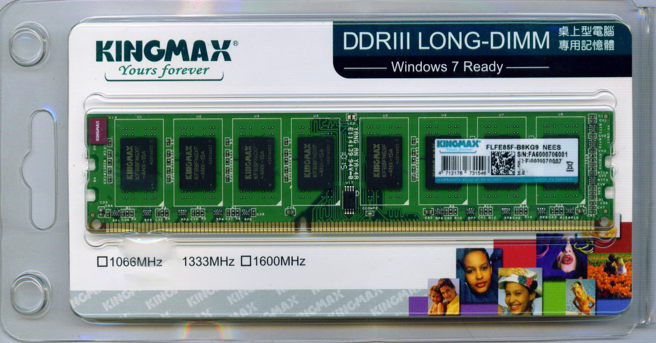 Ram máy tính bàn DDR3 8G Bus 1600 Kingmax