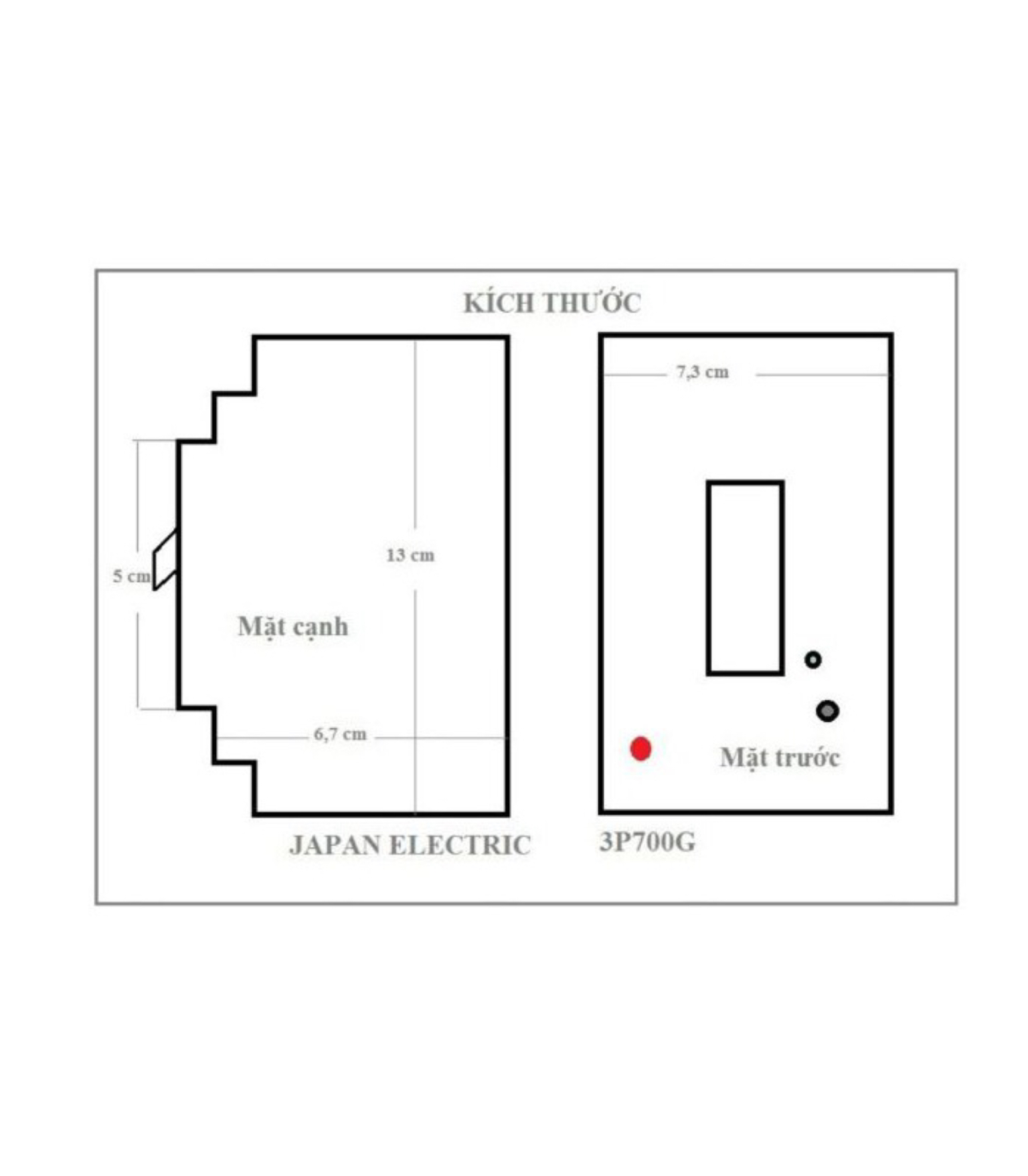 Aptomat Chống Chập, Chống Giật Nhât 40A 30ma