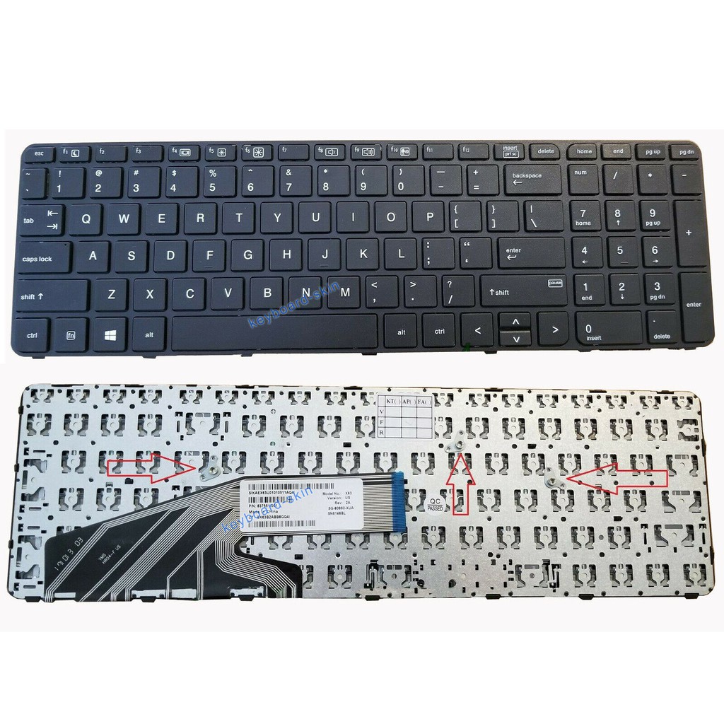 Bàn phím laptop hp probook 450 g3, 450 g4, 455 g3, 470 g3