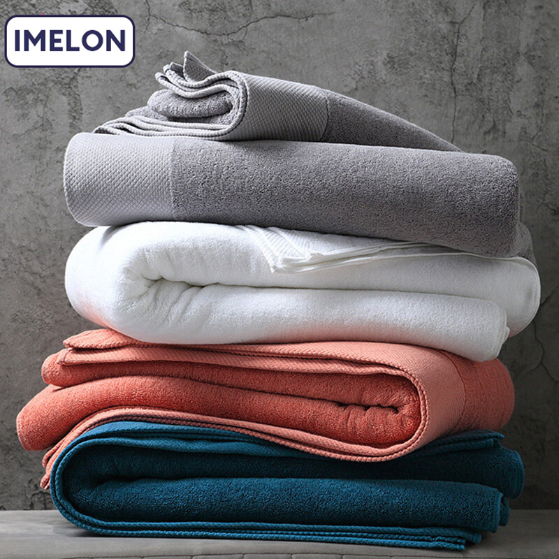 IMELON Buy 1 Get 1 Free gift free storewide Large Bath Towels Pure Cotton Towels 90*180 Towels Club Beauty Salon Hotel Thickness 40*80