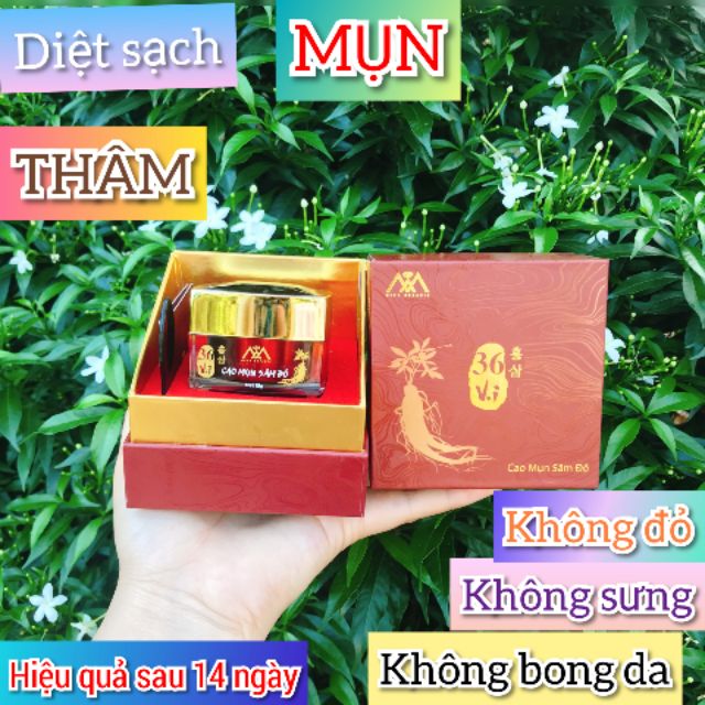 Cao Sâm Mụn Đỏ Tặng Kèm Mặt Nạ Trà Xanh Mờ Thâm