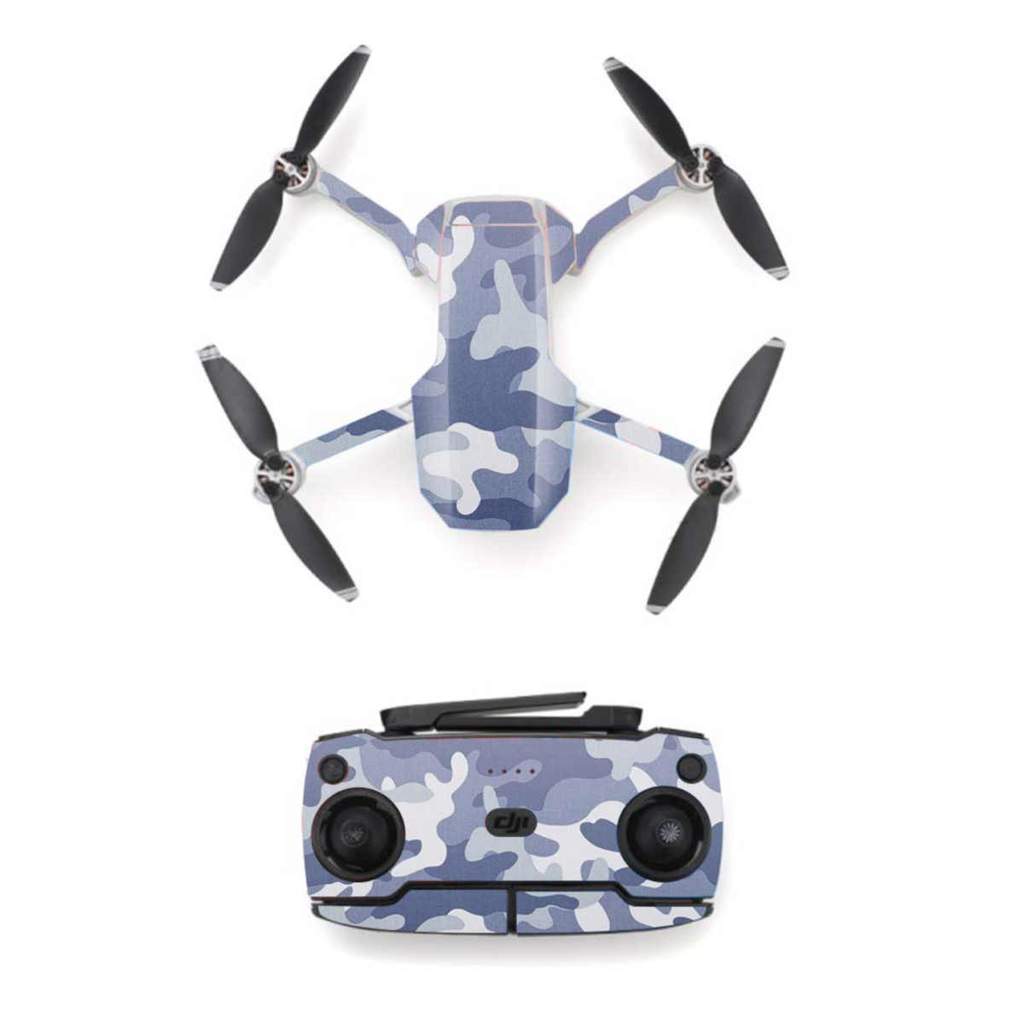 Skin Decal Dán Flycam Dji Mavic Mini 2 - Cacbon Đen