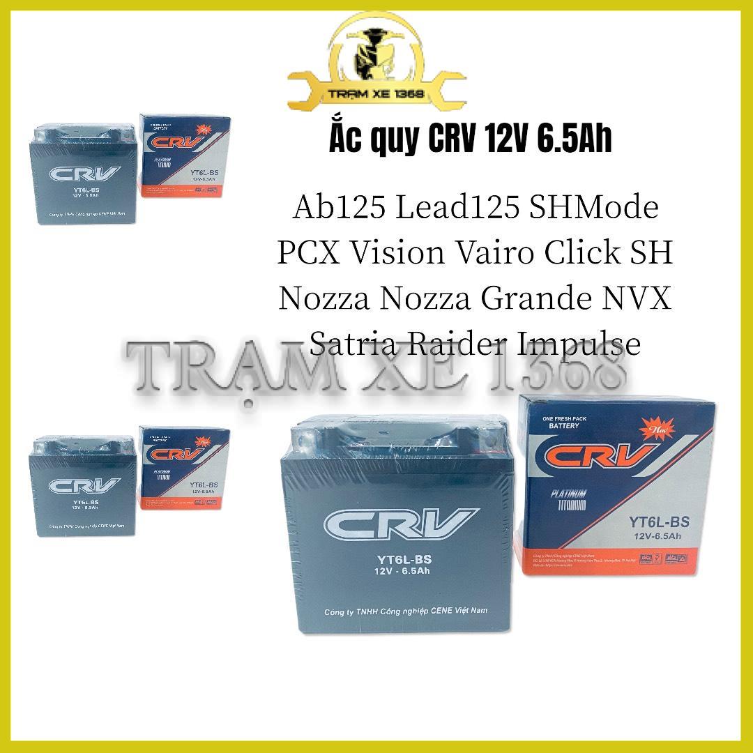 Bình Ắc Quy CRV 12V - 6.5Ah Bình Điện Xe Ab125 Vision Lead SH PCX Vairo