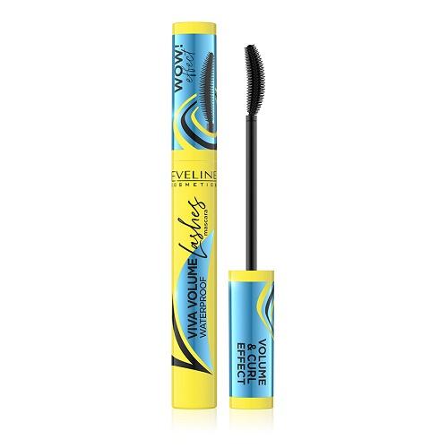 ( Tặng hộp bông tăm Care4u ) Mascara Eveline Viva Volume không lem, làm dày, cong mi 10ML