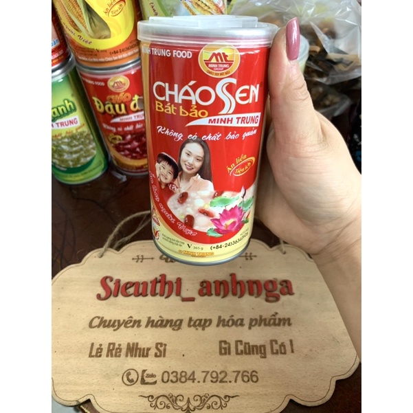 Cháo Sen Bát Bảo Minh Trung 365g (Đủ Vị)