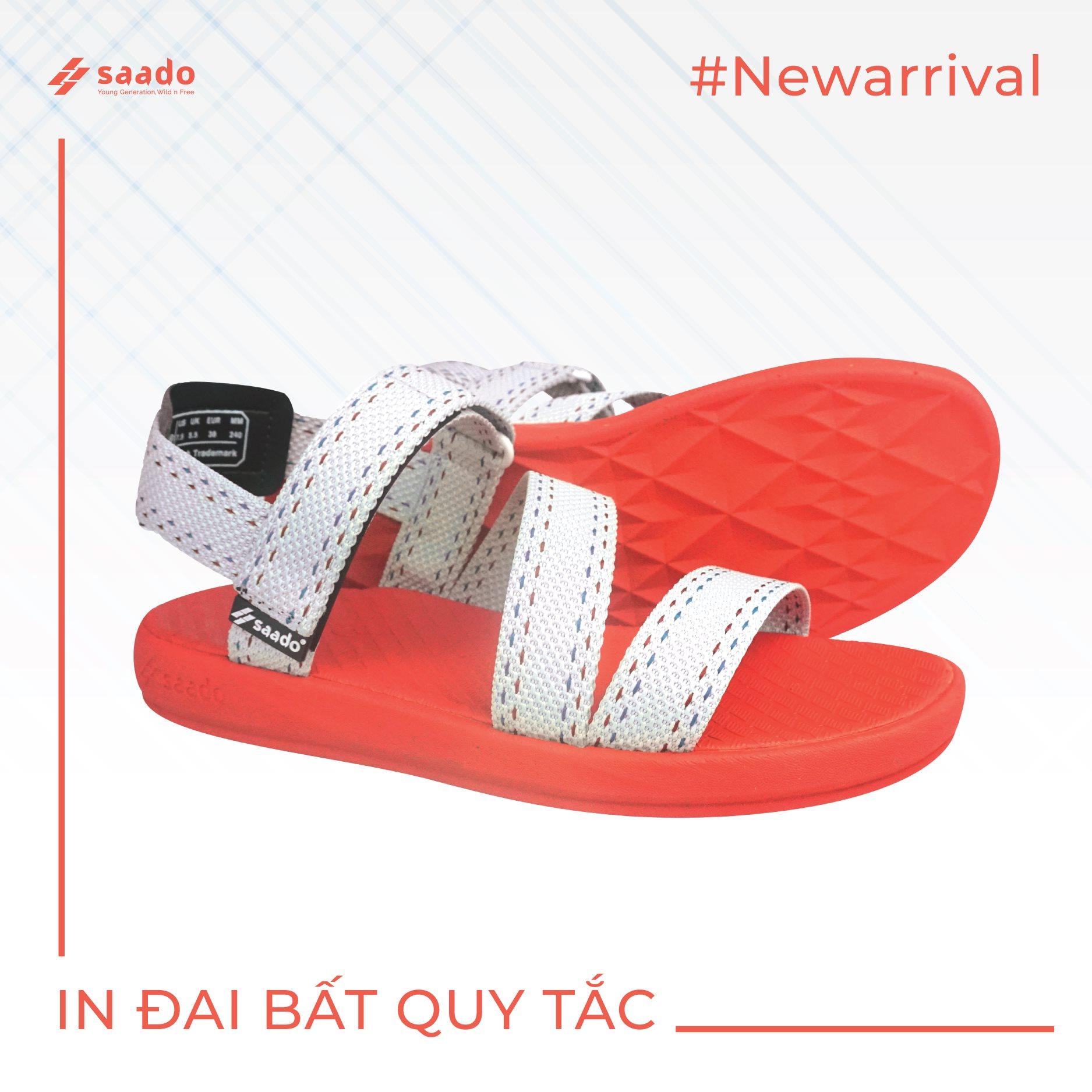 Giày sandal Nữ Saado QT06 - Dải may Quý Tộc