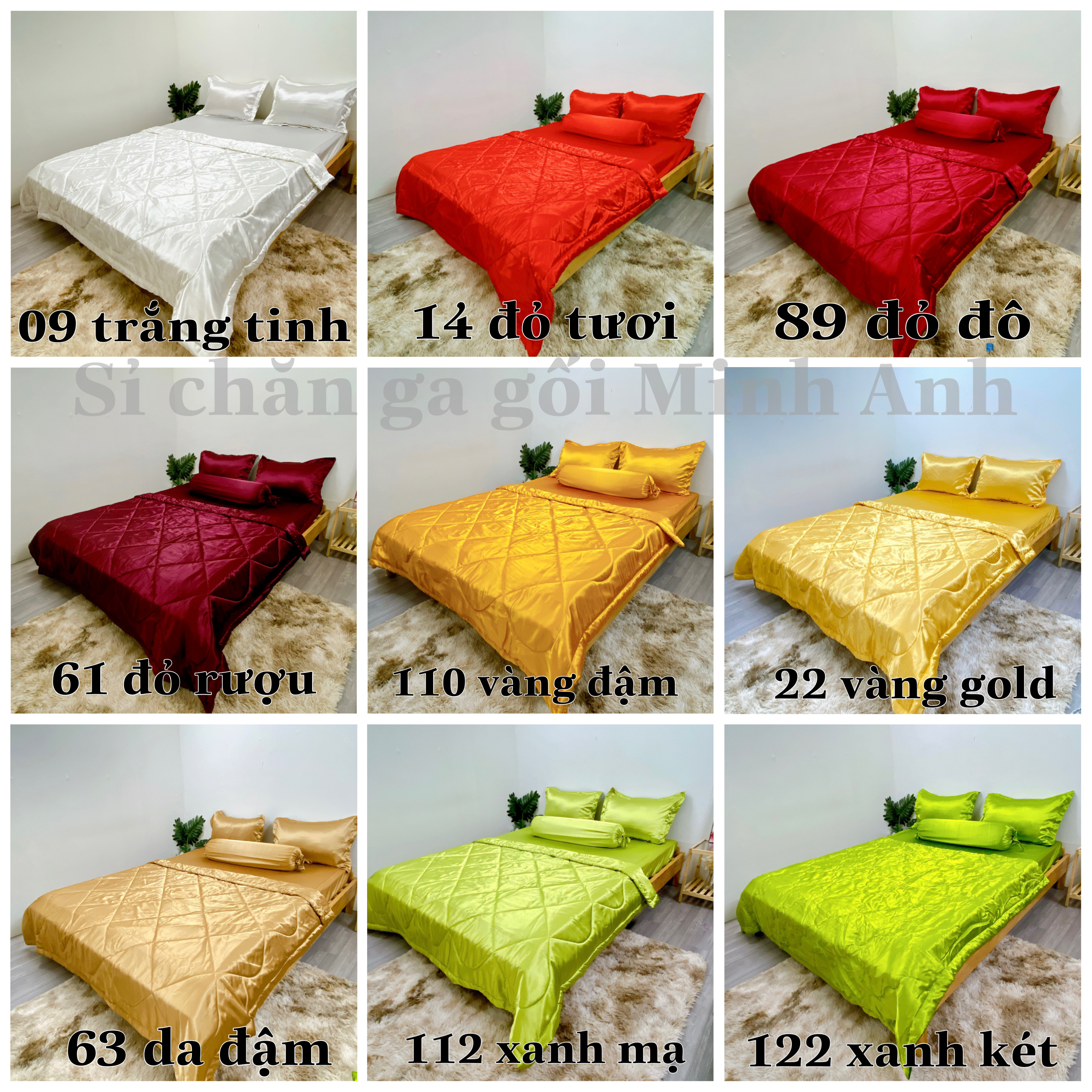 (NHIỀU MÀU) GA LẺ PHI LỤA đủ size - hàng loại 1 không pha/ ga lẻ phi lụa/ ga giường phi lụa/ chăn ga gối minh anh
