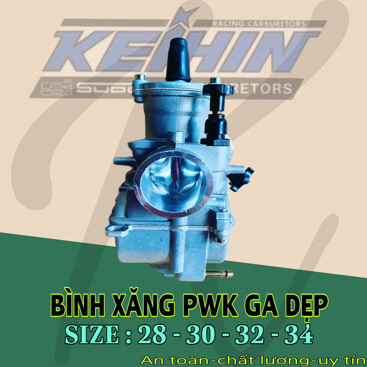 PWK flat gas tank size 28 - 30 - 32 - 34