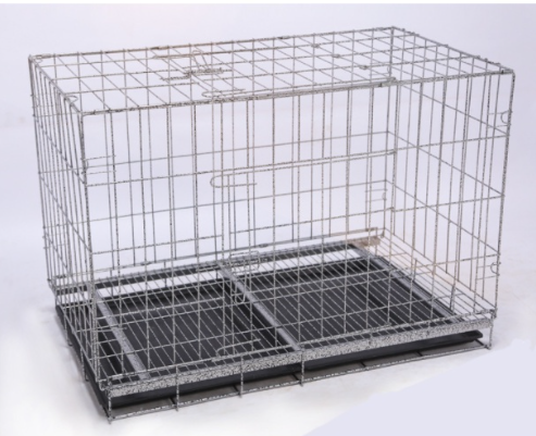 Lồng Thú Cưng Gấp Gọn Có 2 Cửa Có Khay Vệ Sinh Kích Thước 60x42x50cm