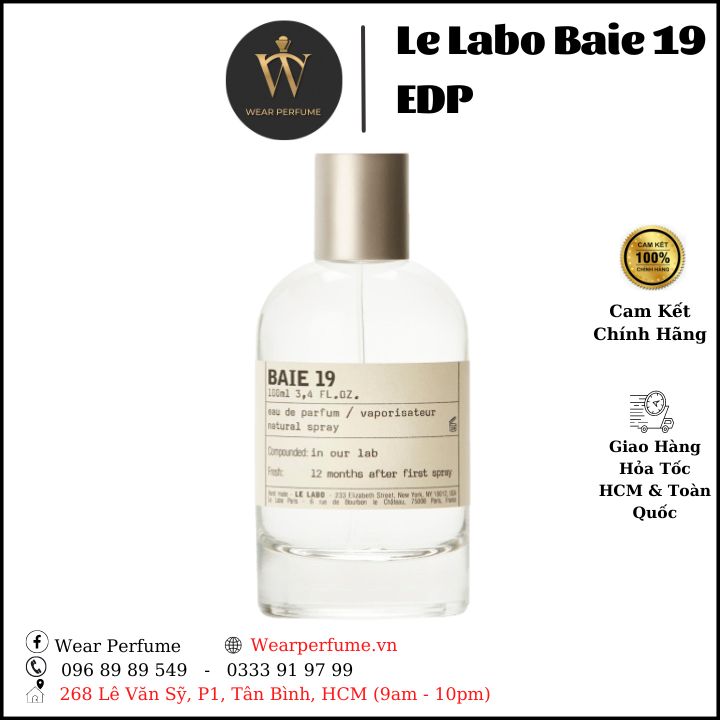 Nước hoa lelabo baie 19 edp