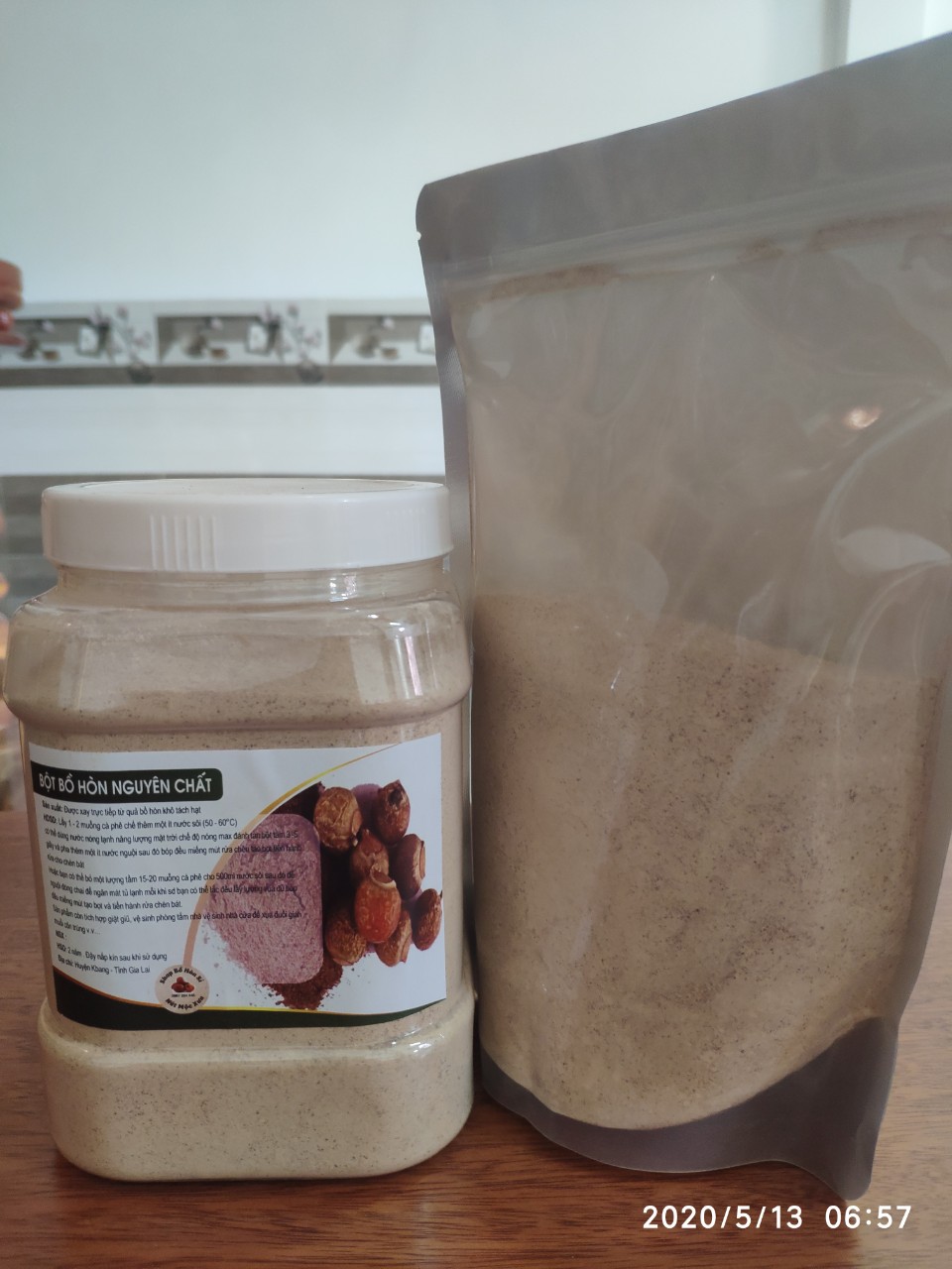 Bột bồ hòn nguyên chất 1kg kèm hdsd