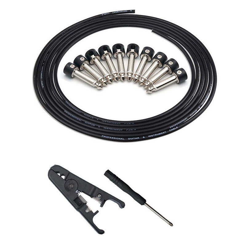 Solderless Connectors Design Guitar Cable Diy Guitar Pedal Patch Cable Kit Malaysia