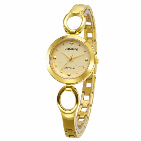 [HCM][Fullbox hãng] Đồng hồ nữ lắc tay Sunrise SL675SWA kính Sapphire chống xước chống nước tốt