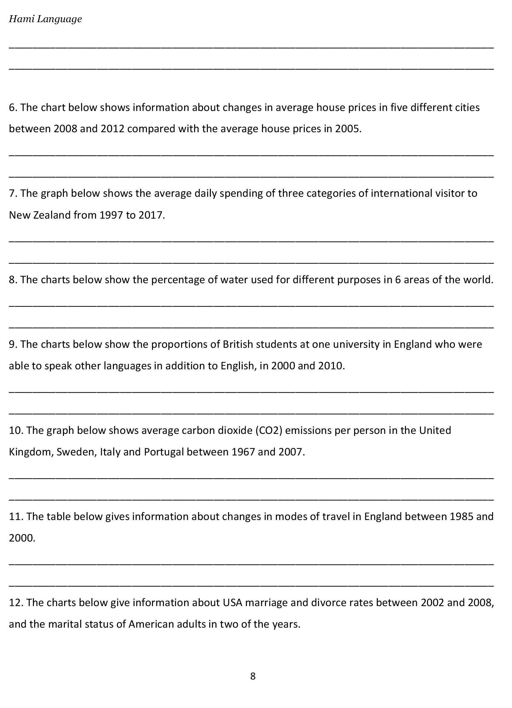 KEY TO IELTS WRITING Collected and Compiled by HAMI Language 2021 (Sách đen trắng)