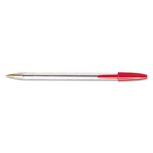 [HCM]COMBO 4 BÚT BI BIC ĐỎ PEN TAPPING THÂN TRONG CRISTAL