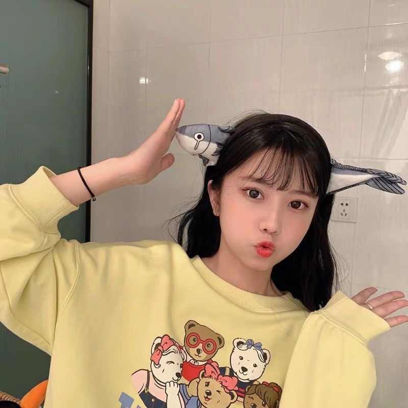 Băng Đô bờm Cài Tóc hình Cá mập, băng đô bờm Cà Rốt Dễ Thương Bờm Tóc Rửa Mặt hottrend