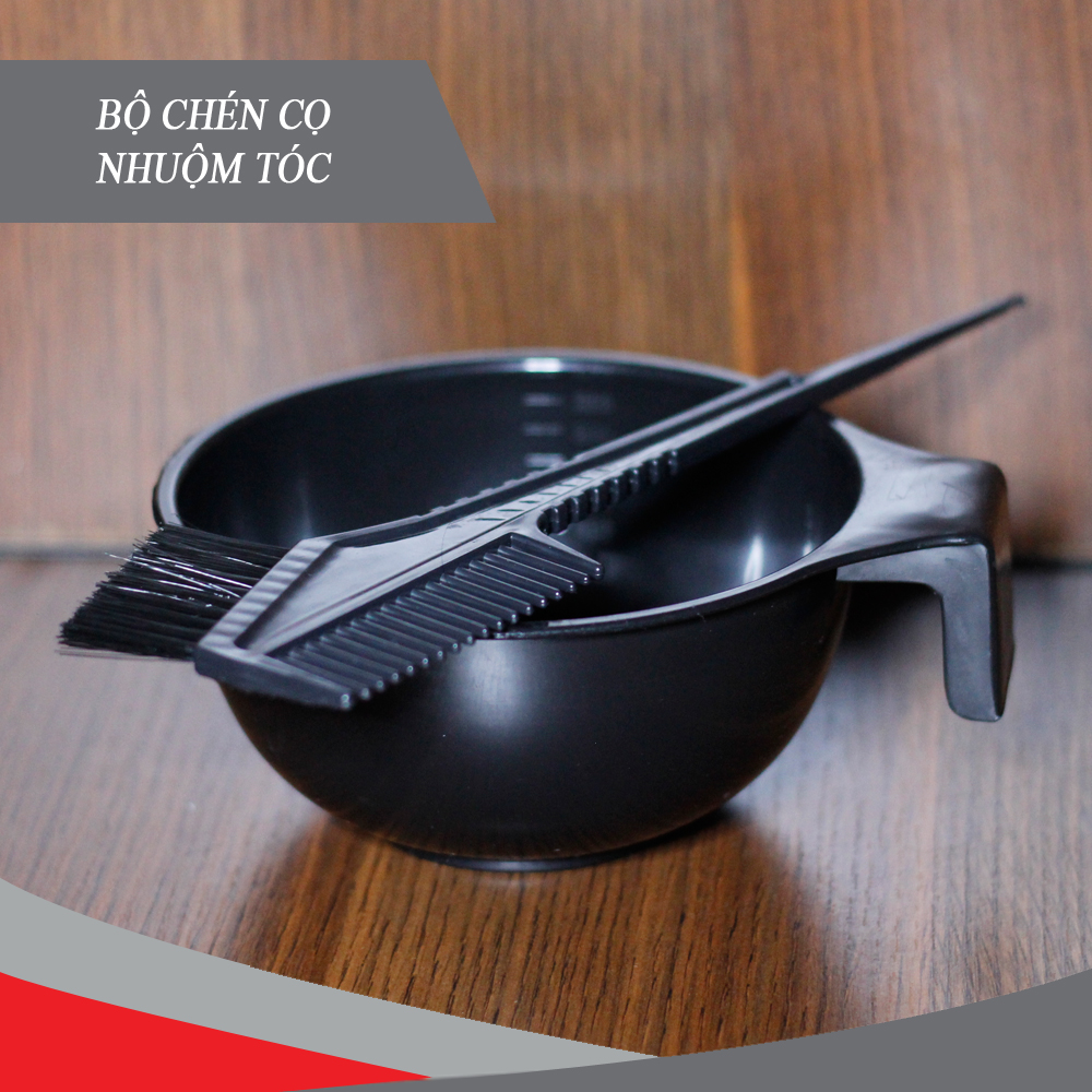 Bộ chén và lược nhuộm tóc