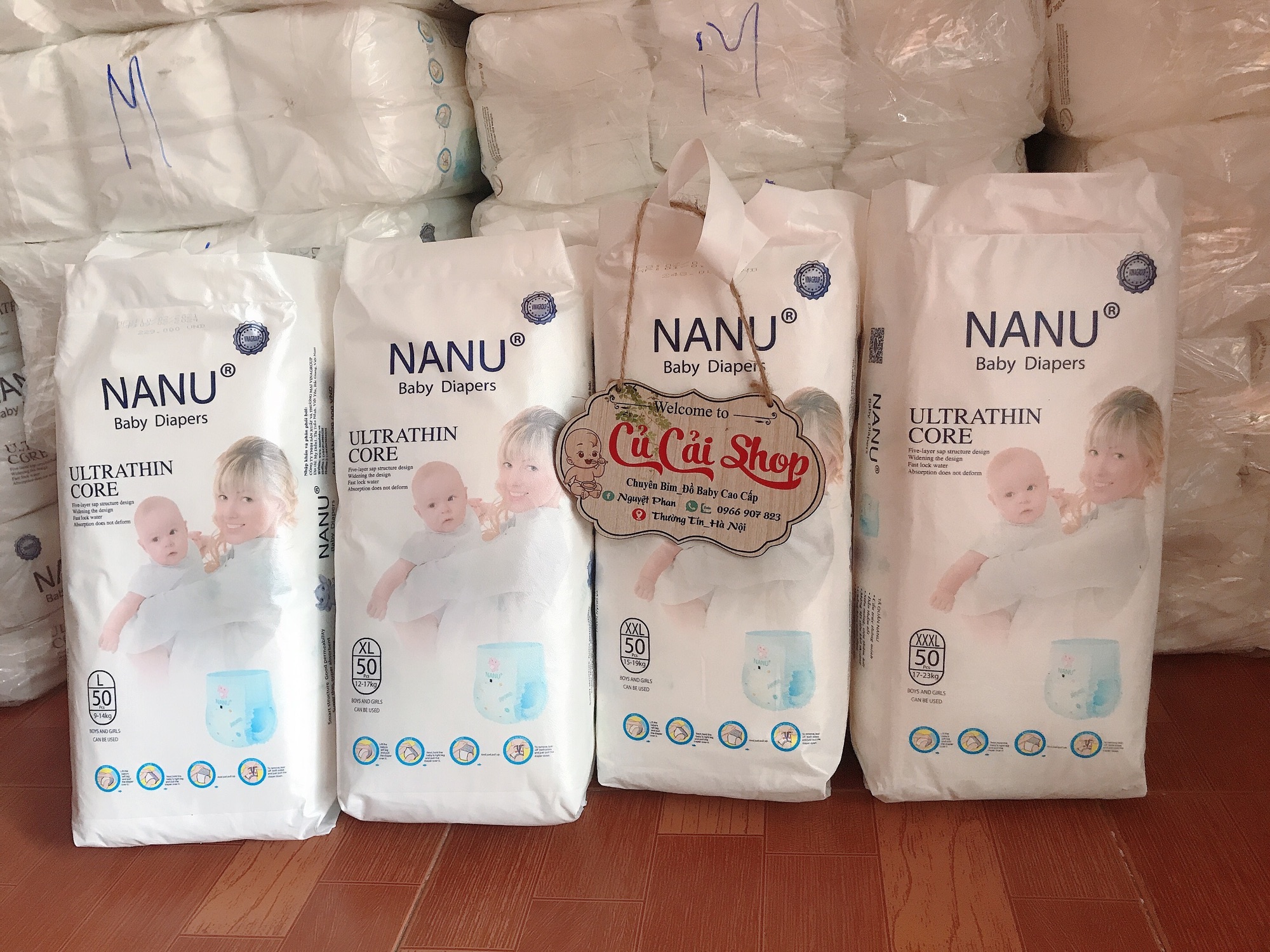 Bỉm nanu 100 miếng quần