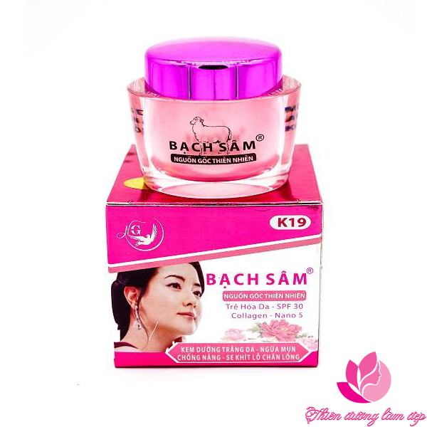 Kem Mụn Trắng da Giảm thâm Mờ sẹo Làm dịu da Kem K21 BẠCH SÂM NHAU THAI CỪU (22g)