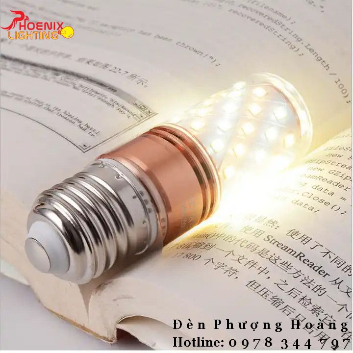 Bóng Đèn LED Bắp Ngô 3 Chế độ ánh sáng Đuôi đèn E27 & E14