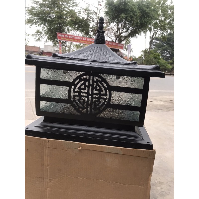 [HCM]ĐÈN TRỤ CỔNG NHÔM ĐÚC D400 MÁI NGÓI