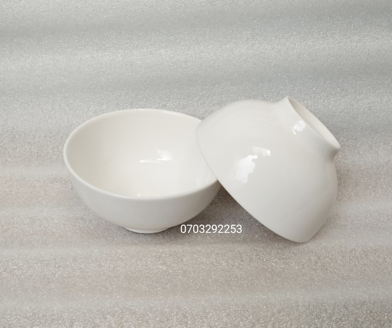 (1 cái) Chén sứ / chén cơm hoa văn 4d mẫu bong xanh / chén sứ trăng 11cm