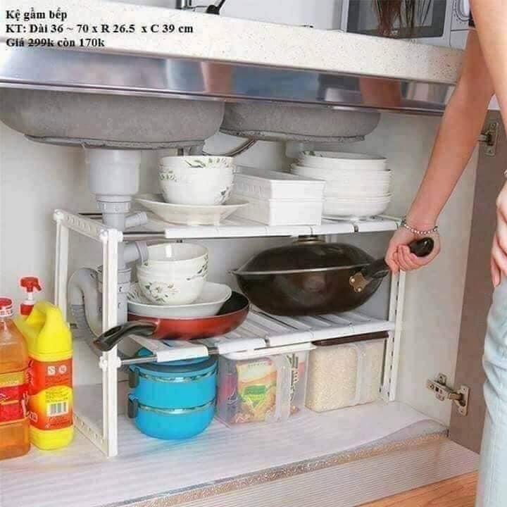 KỆ GẦM BẾP 2 TẦNG TIỆN LỢI