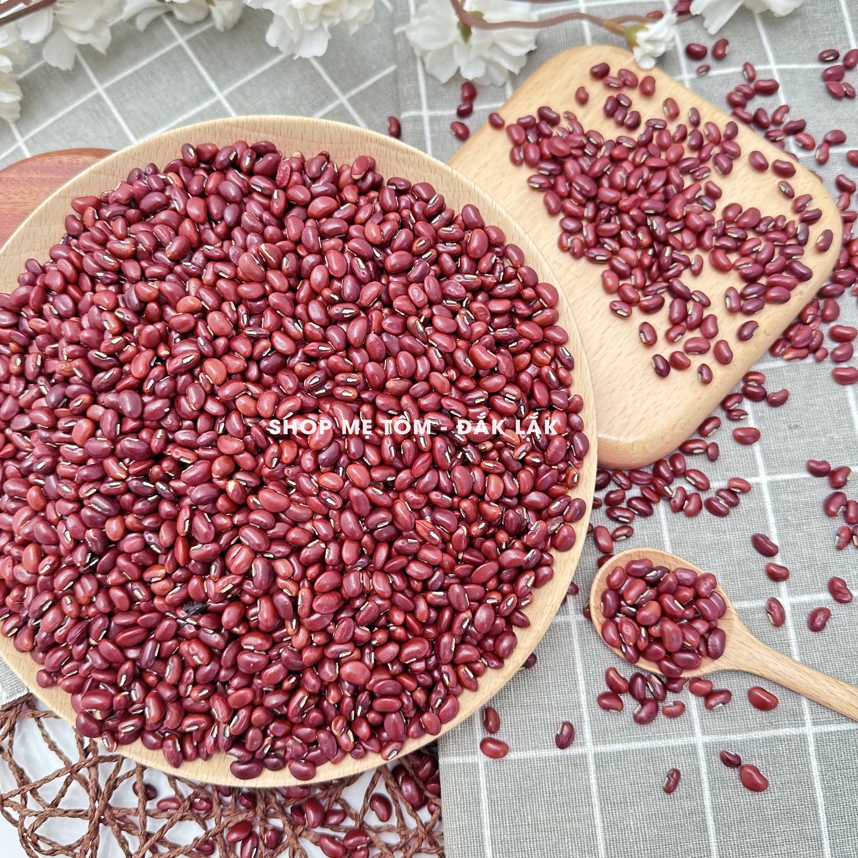 500gram đậu đỏ rang sẵn hoặc hạt sống đăk lăk thuần chủng ngucocmetom ngucocmetom90