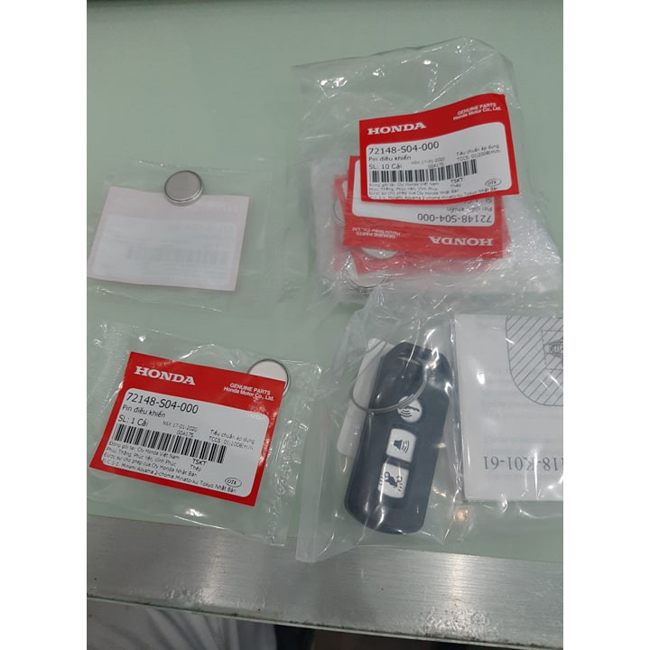 Pin chìa khoá điều khiển smartkey honda remote sh, vision, airblade, lead, sh mode, pcx... smartkey chính hiệu honda