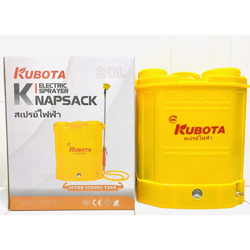 Bình xịt Điện Kubota 20L Thái Lan- 2 Bơm, 1 Bơm