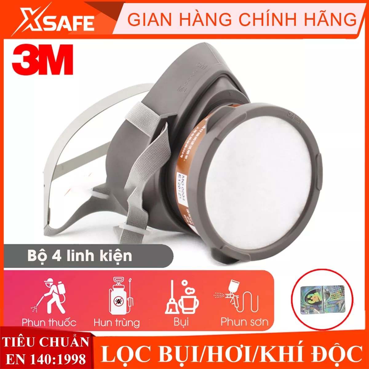 3M 3200 respirator (complete sets of spare parts), paint spraying, chemical spraying, fire fighting mask, fine dust filtering antibacterial, 3M welding smoke