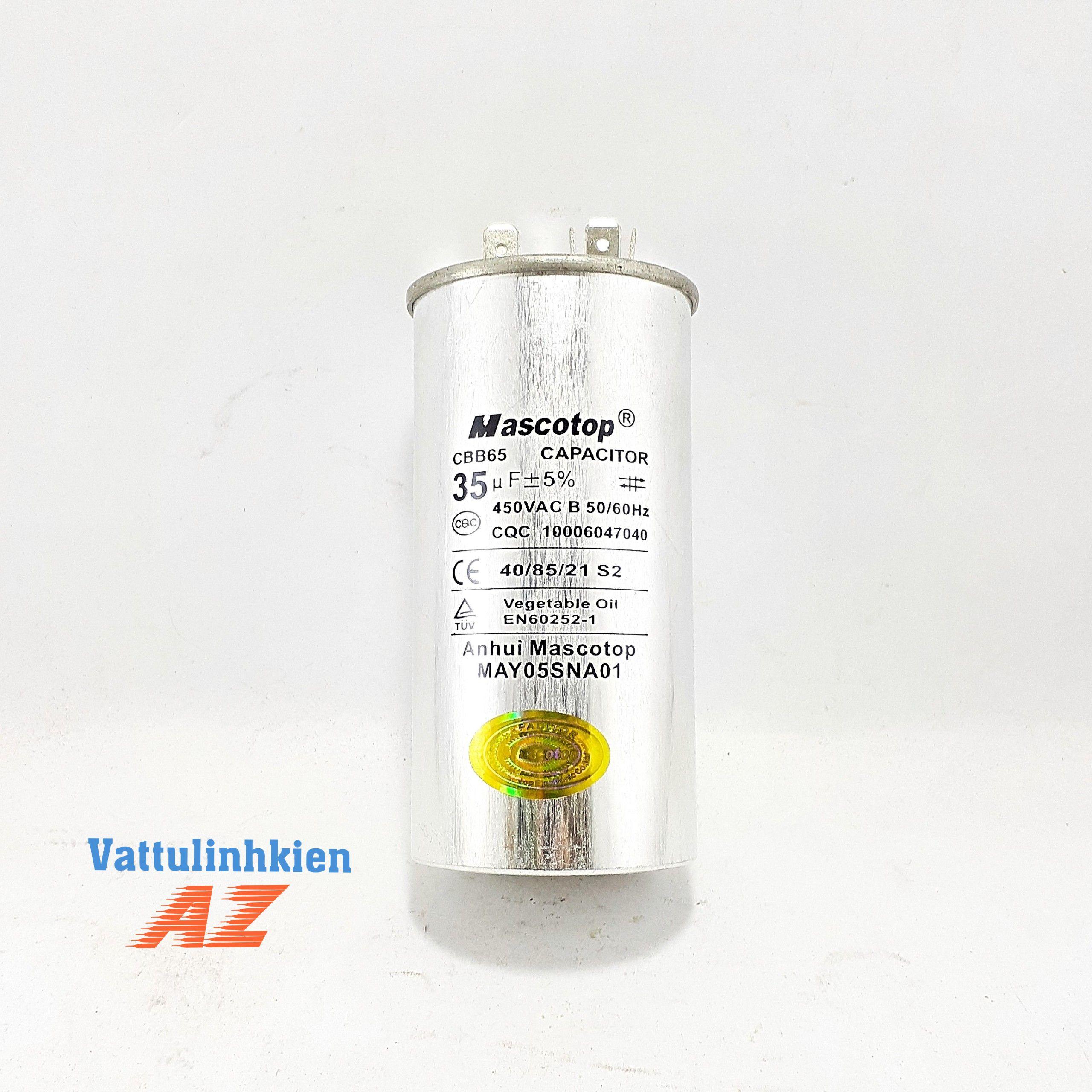 Tụ điều hòa Mascotop CBB65 35mF+5%