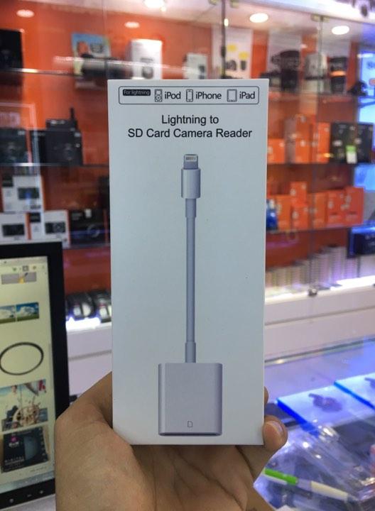 Cáp Lightning Đọc Thẻ Nhớ Cho Máy Ảnh (SD Card Camera Reader) | Bảo hành 3 tháng