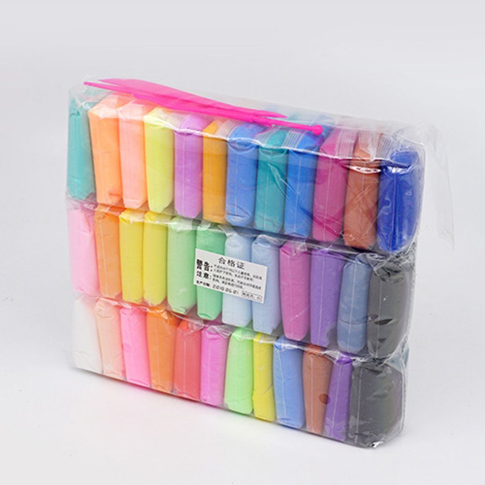 XAVIE Thủ công Chống căng thẳng Đất sét mềm Đầy màu sắc Đất sét polymer Đồ chơi 5D Slimes siêu nhẹ Đất nặn 36 màu sắc Slimes Nhựa khô trong không khí