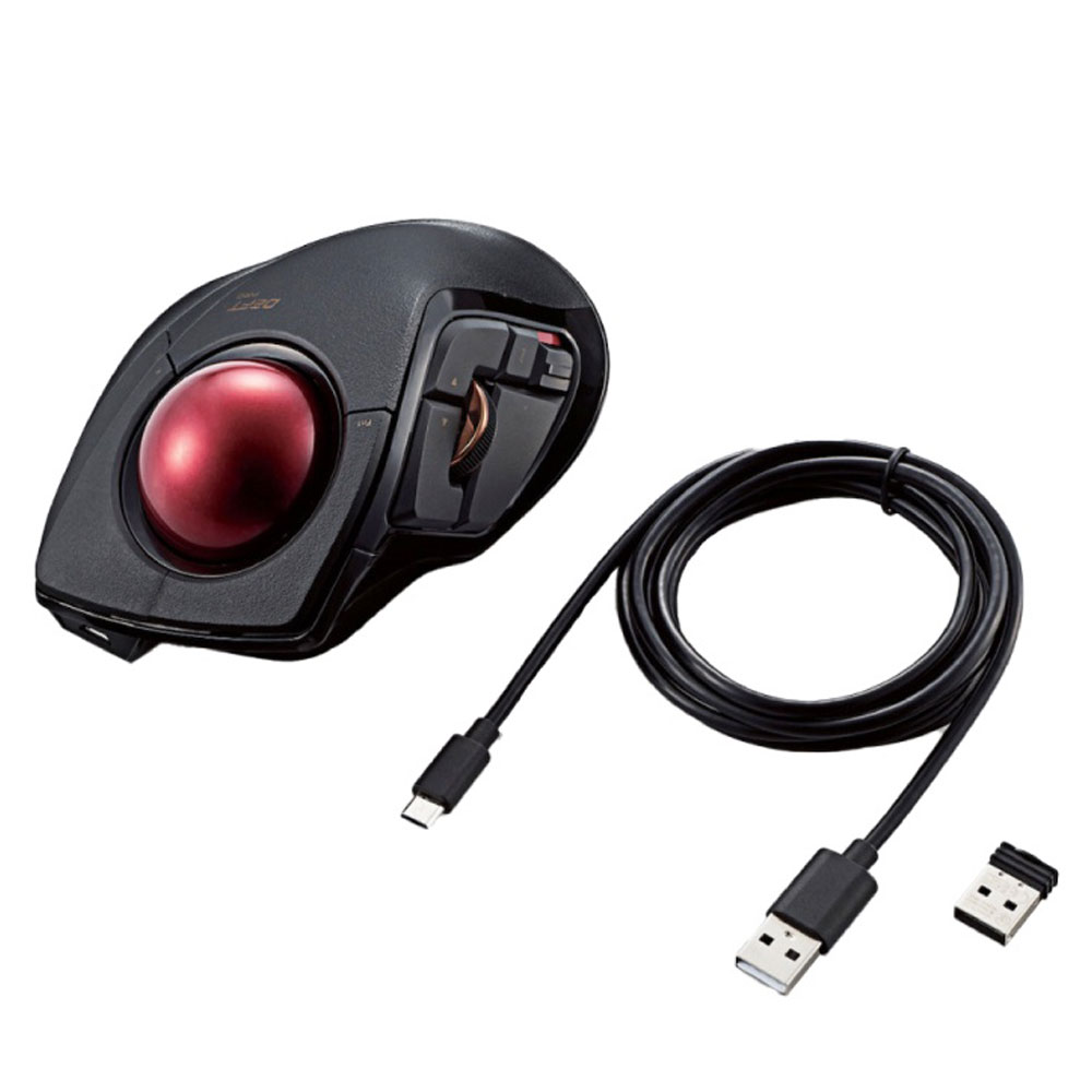 Chuột bi không dây ELECOM M-DPT1MRBK - trackball, game, bluetooth, 1500 DPI