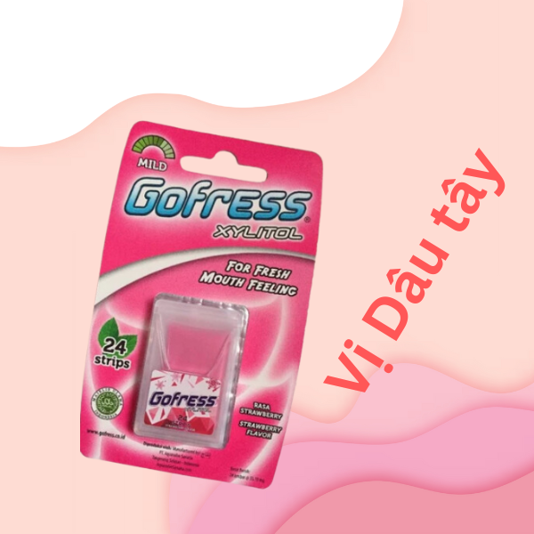 Kẹo Lá Ngậm Thơm Miệng Gofress (Vỉ 24 Lá)