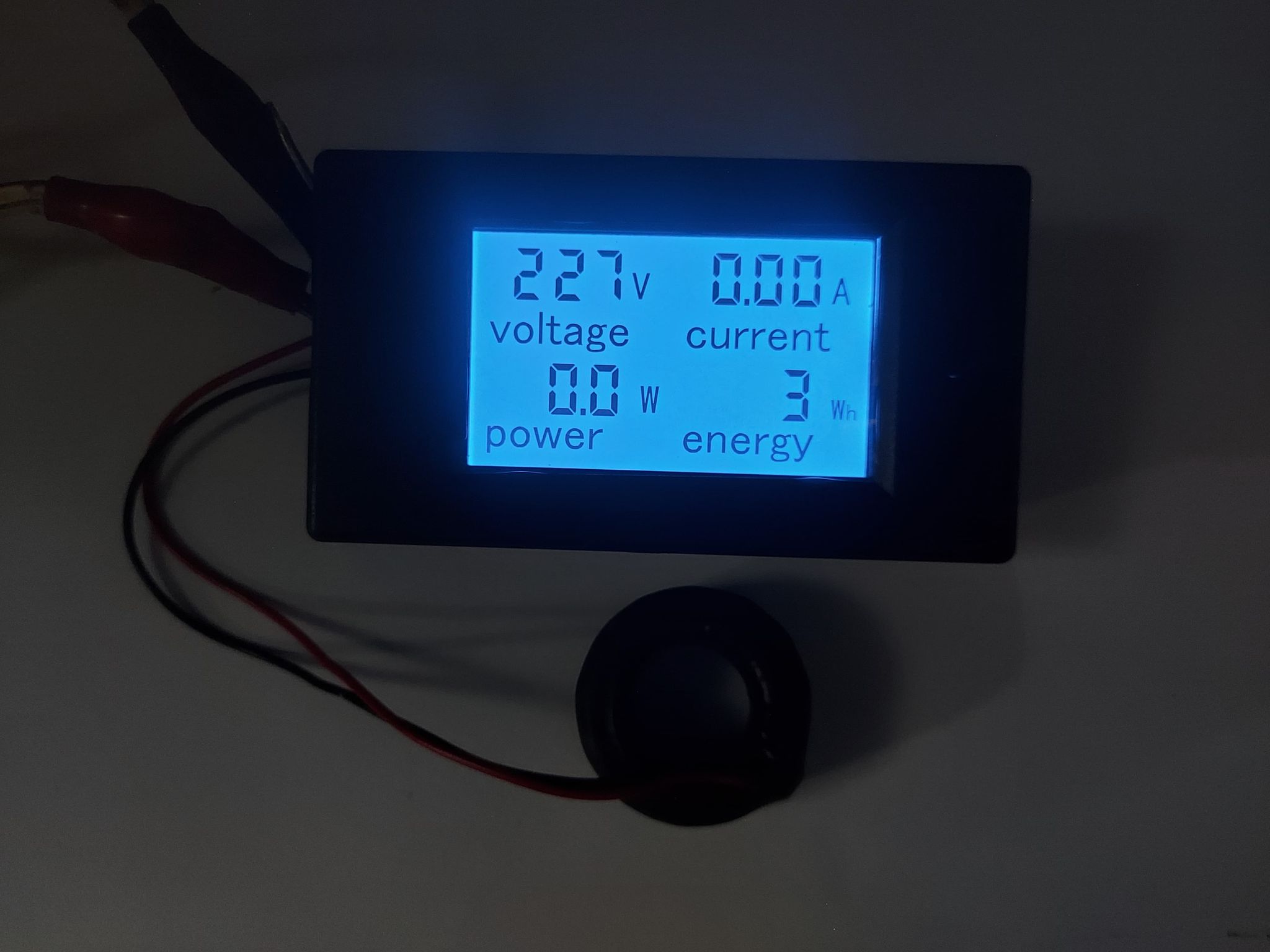 Đồng hồ hiển thị 4 thông số, đo công suất điện 20a 260v - 100a 260v.