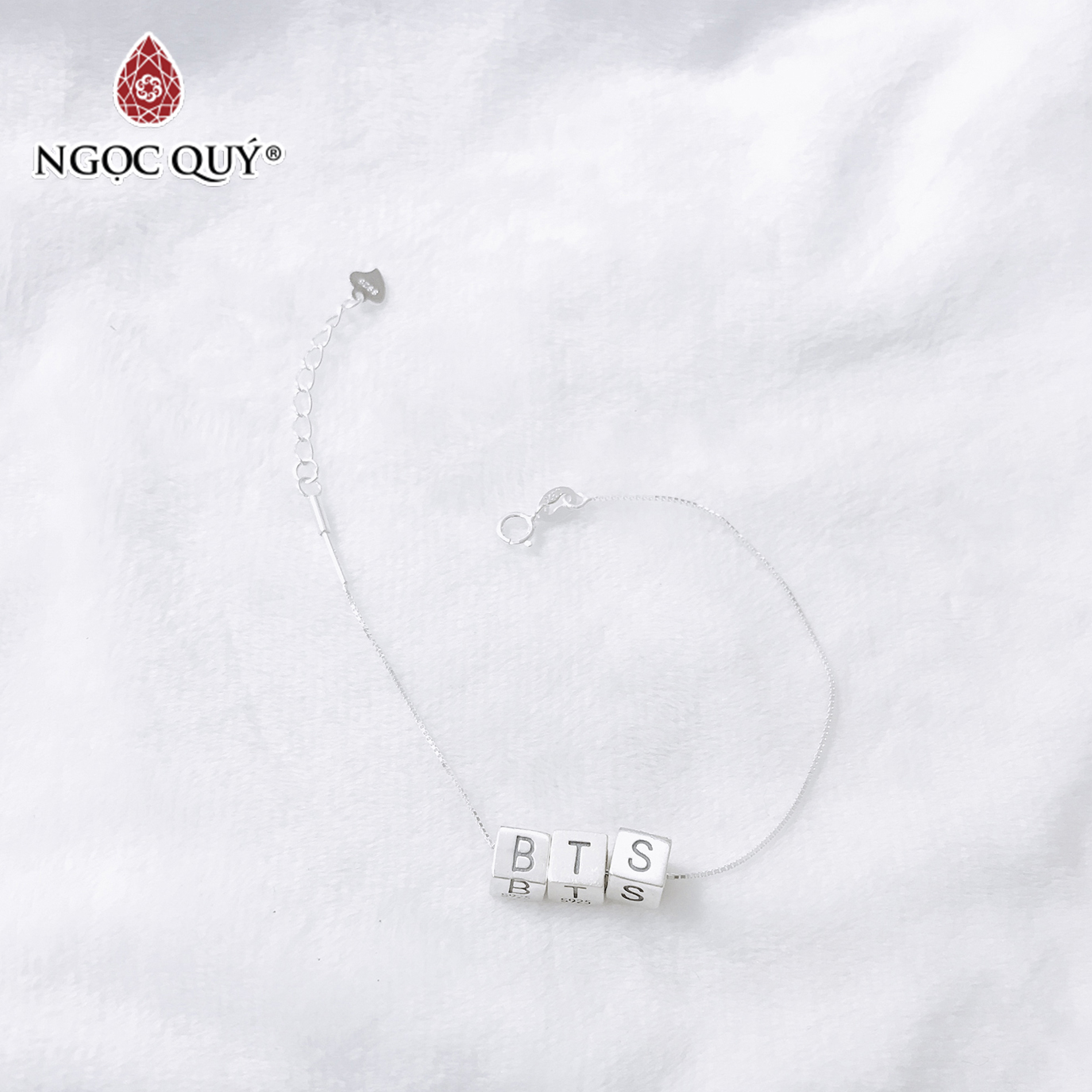 Lắc bạc bts - ngọc quý gemstones