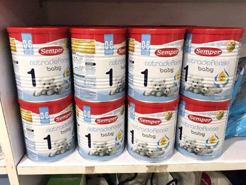 SỮA Semper của Nga HỘP 400GR SỐ 1-2
