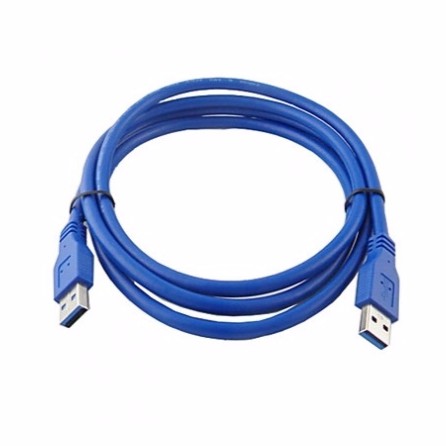 Dây 2 đầu USB Đực 1.5M Chống nhiễu (Xanh) / Cáp 2 đầu USB đực