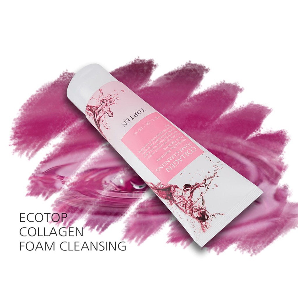 Sữa Rửa Mặt Collagen Foam Cleansing Ecotop 120Ml
