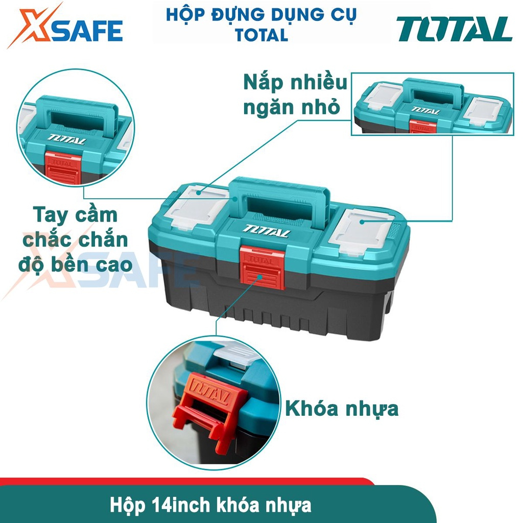 Multi-size 14-20 inch drop resistance crash-resistant tool barrel 1 main compartment, 6 additional compartments, drill tool box