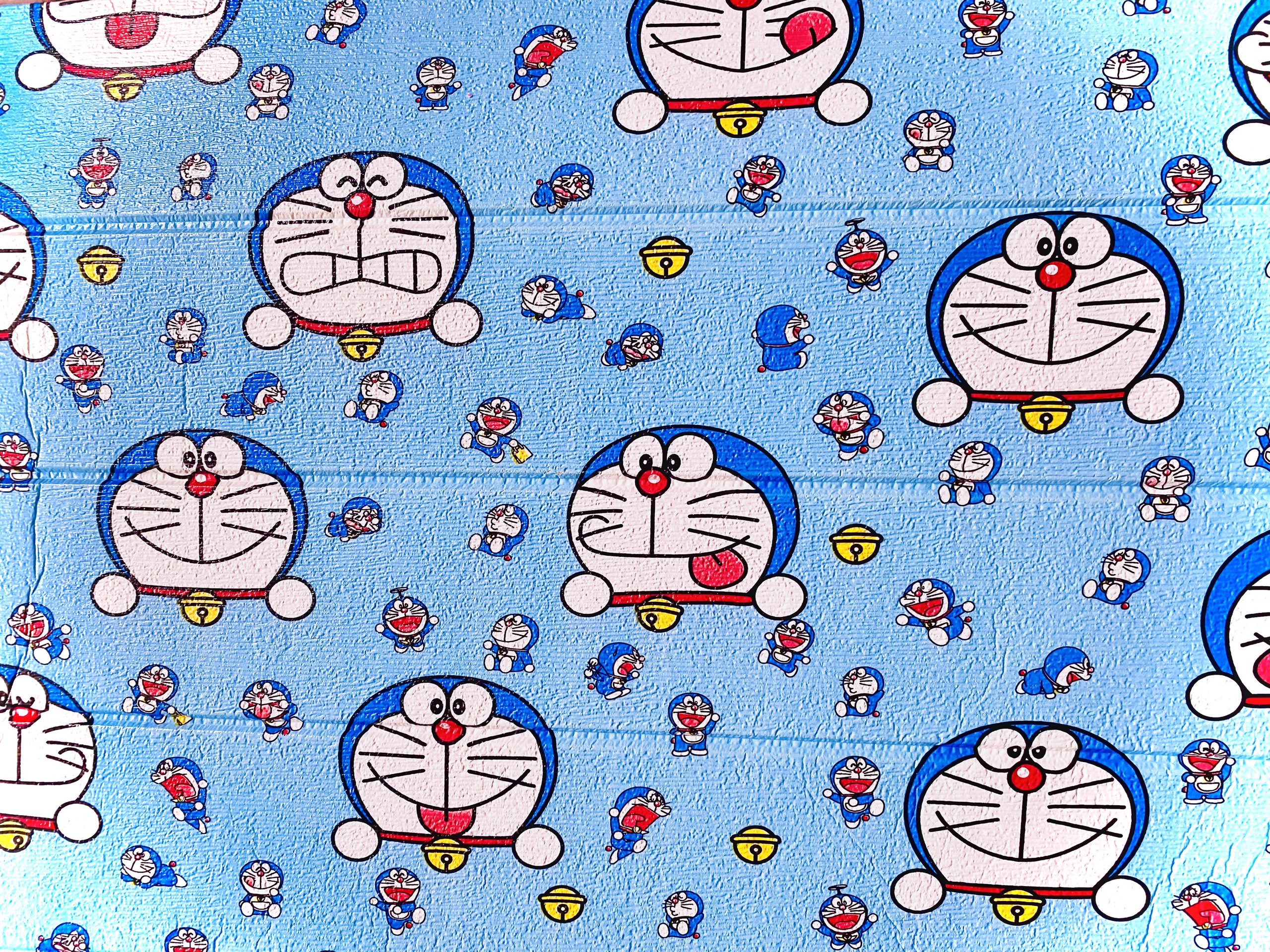 Xốp Dán Tường 3D Kitty Doremon Hoạt Hình Trẻ Em Sẵn Keo Nhiều Kích Thước Trang Trí rẻ đẹp. Tấm mút xốp dán tường giả gạch