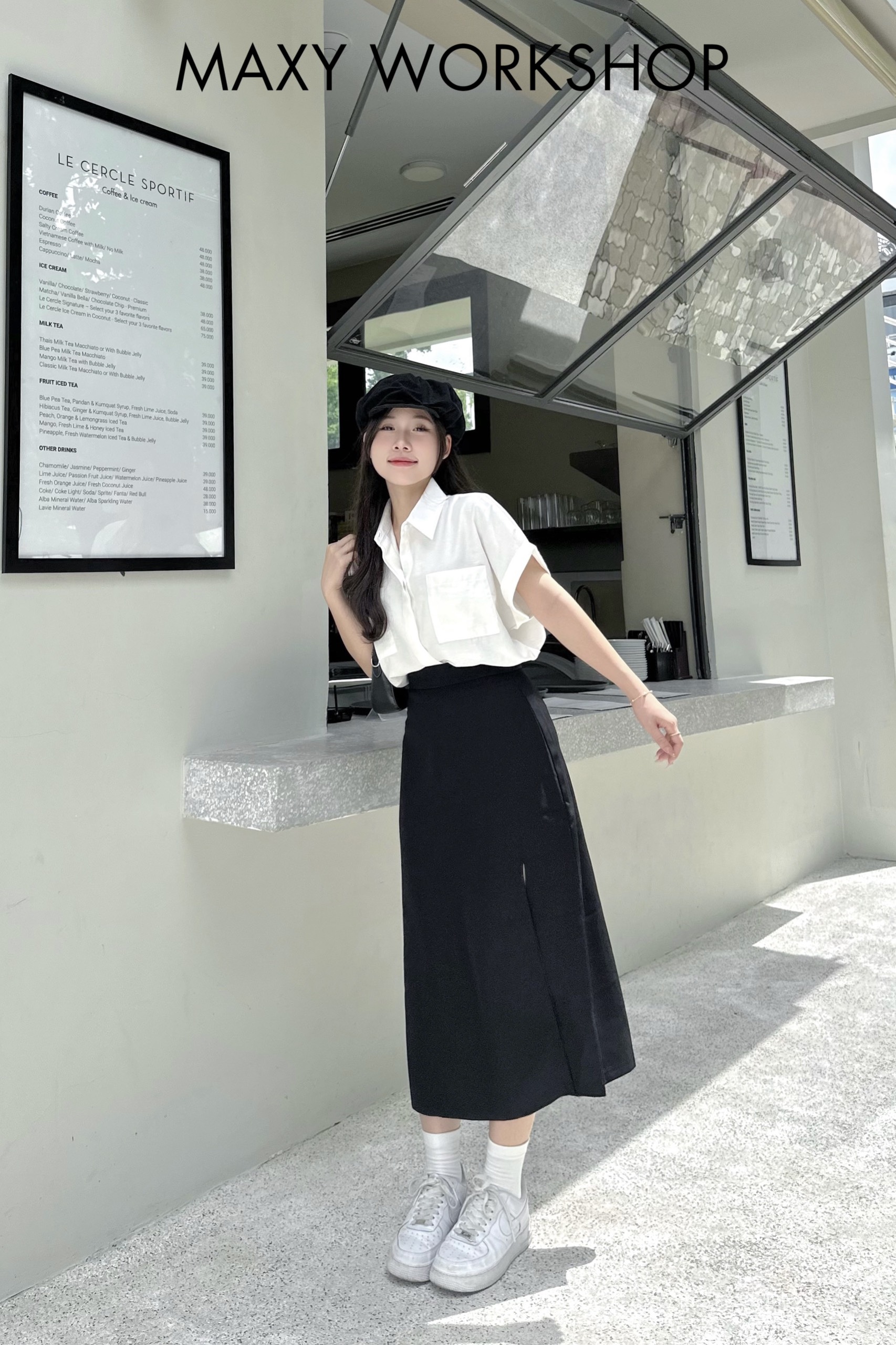 Chân váy dài xẻ cao Cutout Skirt Maxy Workshop