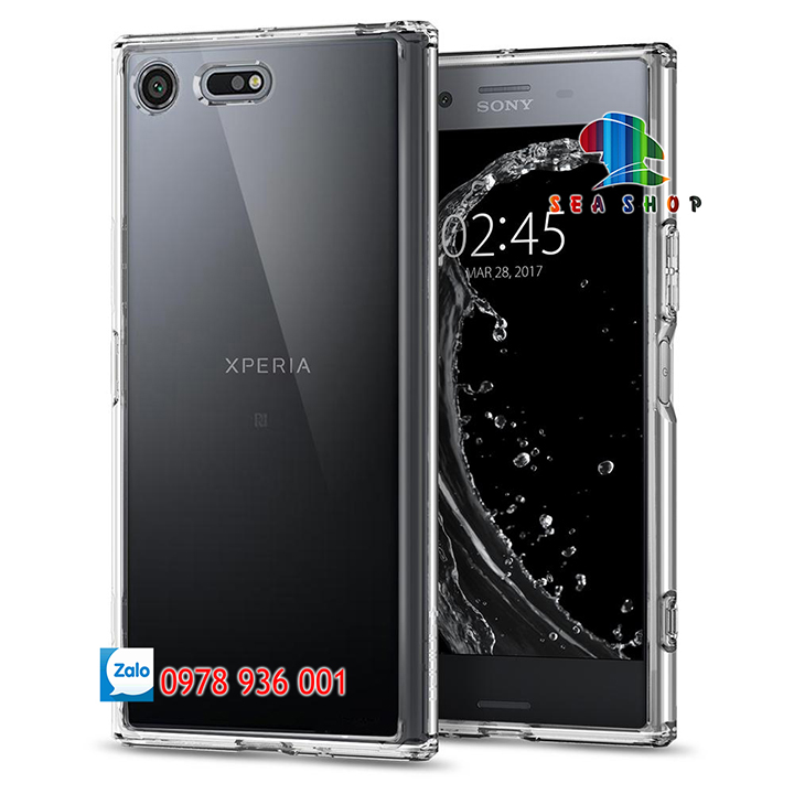 Ốp lưng Sony Xperia XZ Premium - G8141 - G8142 Nhựa dẻo - trong suốt - Đen - Kính cường lực - Chống sốc