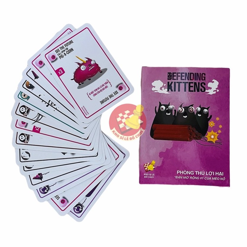 Combo Mèo Nổ - 5 Bản Mèo Nổ Mở Rộng (Tiếng Việt) - Boardgame Exploding Kittens