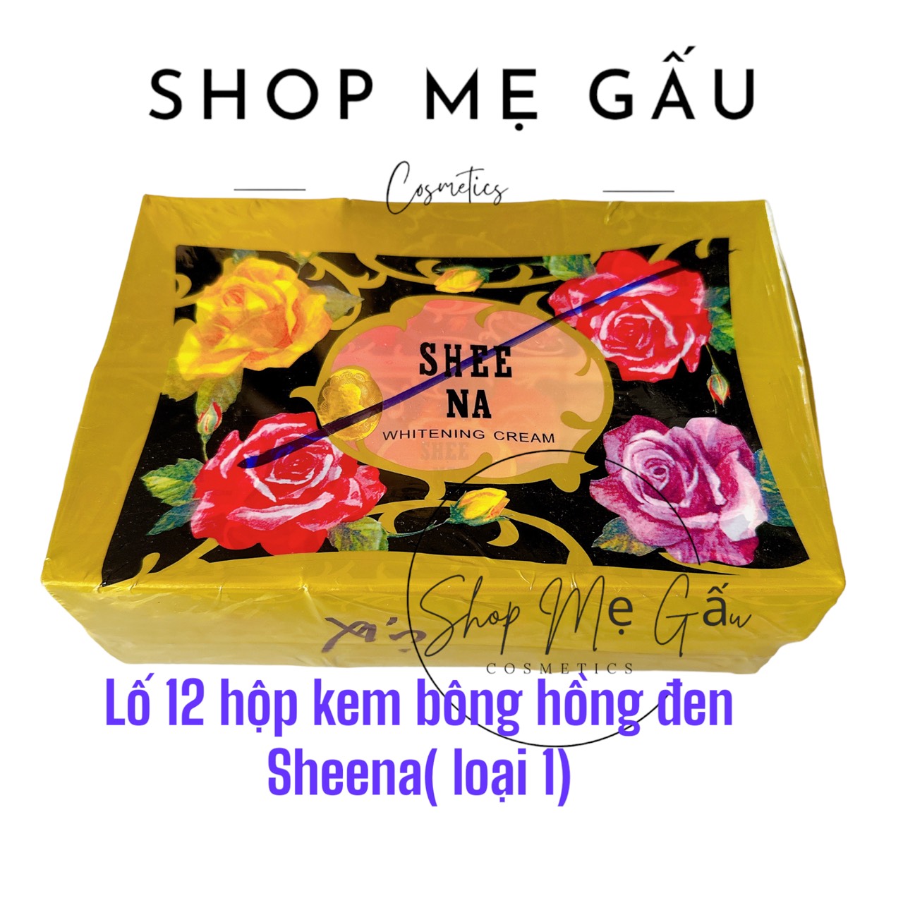 Sỉ lố 12 hộp kem bông hồng đen sheena