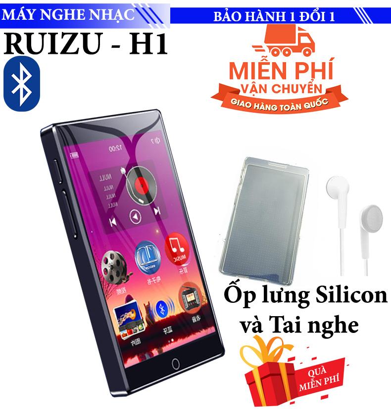 Máy nghe nhạc Mp3/Mp4 Ruizu H1 8GB Màn Hình full Cảm ứng Bluetooth 5.0 Máy Nghe Nhạc Kỹ Thuật Số Di Động Máy Thu Radio FM Ghi Âm Với Tai Nghe Gắn Mic