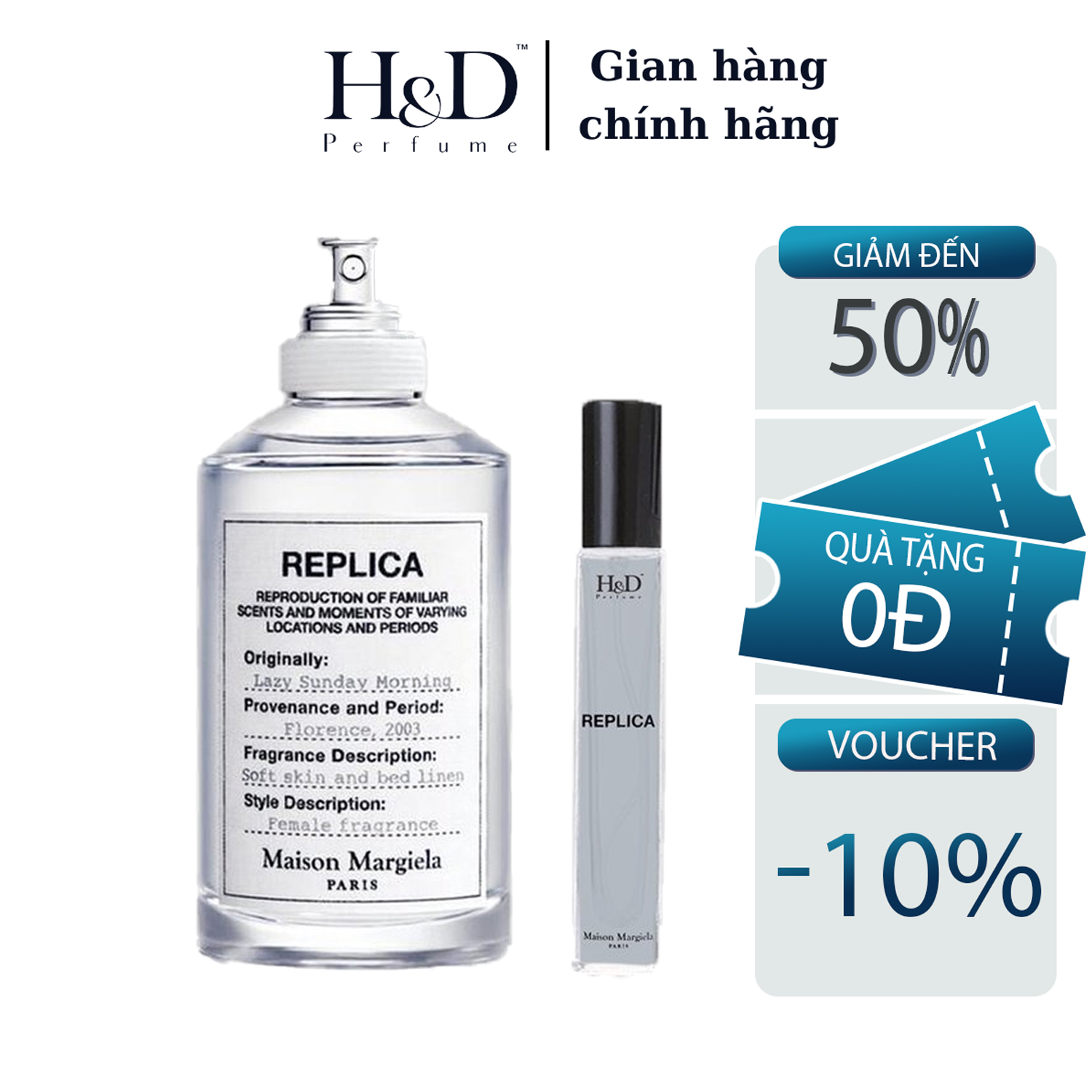 Nước hoa Unisex Replica Lazy Sunday Morning EDT Maison Margiela HD Perfume