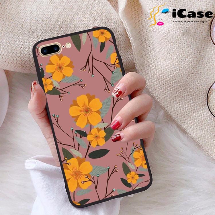 Ốp lưng iPhone 7 Plus viền dẻo TPU BST Hoa
